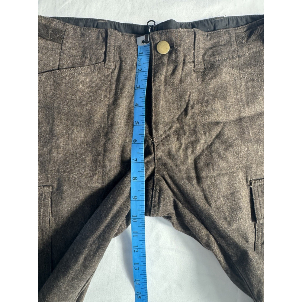NWT Express Brown Tweed Cargo Pants Women’s 4 Utility Fall Winter Wide Leg - Picture 9 of 10